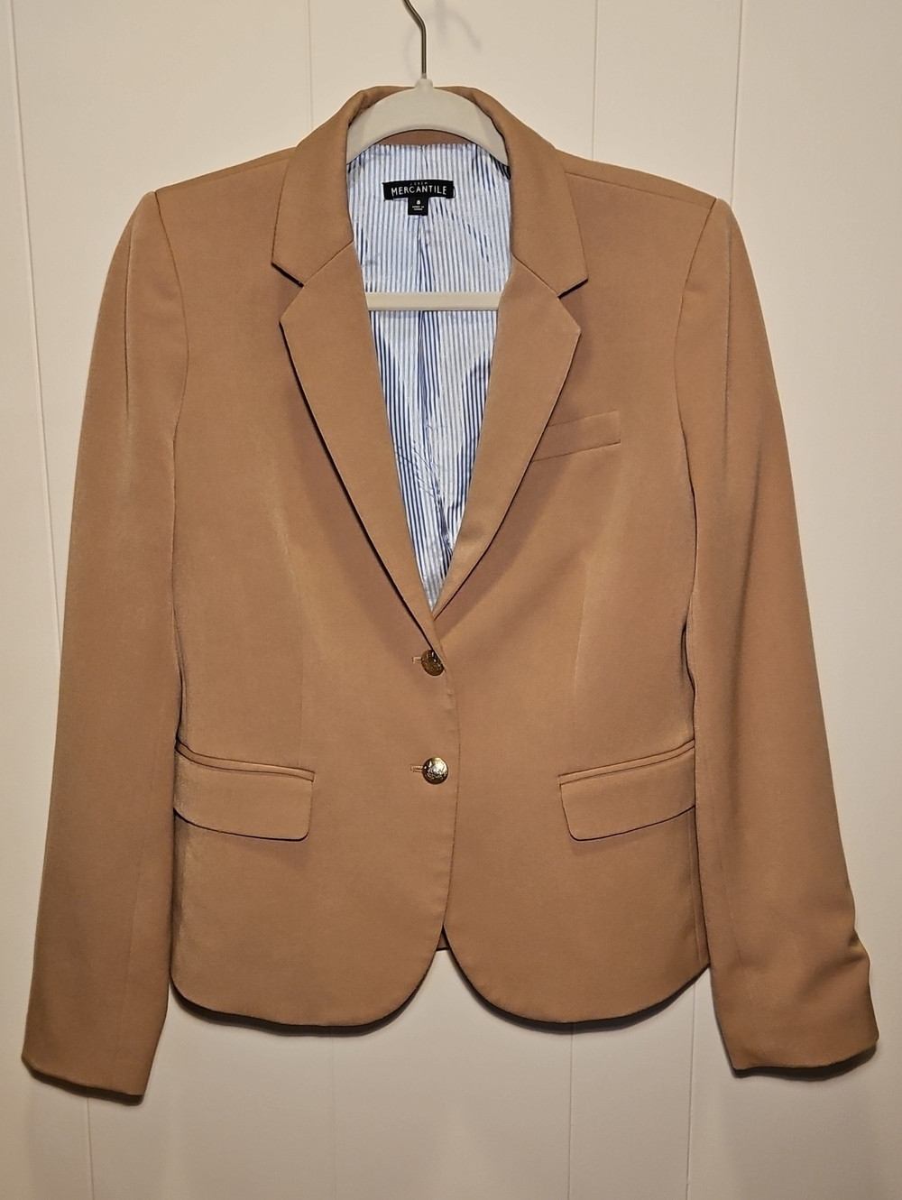 J. Crew Camel Tan Womens "School Boy" Blazer